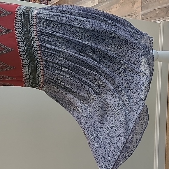 Free People Flaming Hearts Paisley Boho dress Size S - Picture 9 of 16